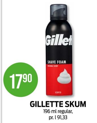 Kiwi Gillette barberskum tilbud