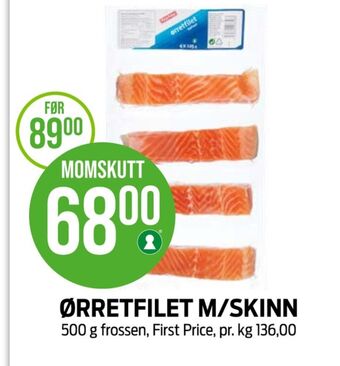 Kiwi First price ørretfilet tilbud
