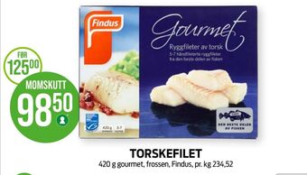 Kiwi Findus torskefilet tilbud