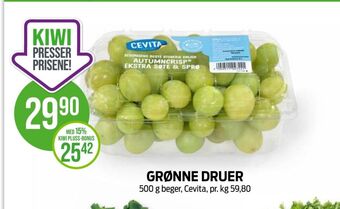 Kiwi Cevita druer tilbud