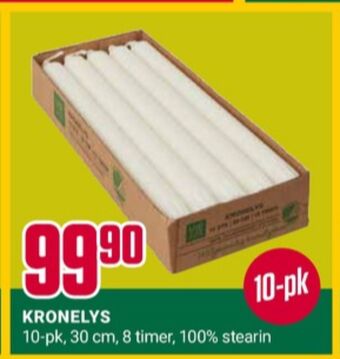 Europris Vie eco kronelys tilbud