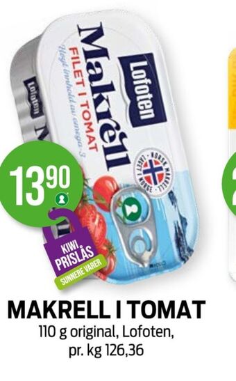 Kiwi Lofoten makrell tilbud