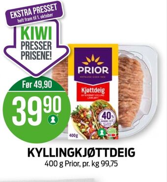 Kiwi Prior kyllingkjøttdeig tilbud
