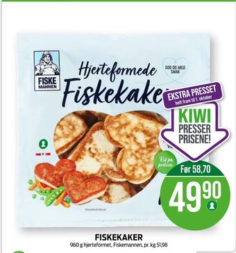 Kiwi Fiskemannen fiskekaker tilbud