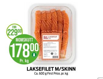 Kiwi First price laksefilet tilbud