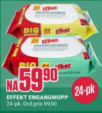 Europris Effekt engangsmopp tilbud