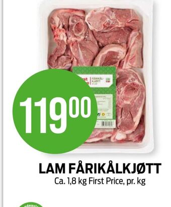 Kiwi First price fårikålkjøtt tilbud