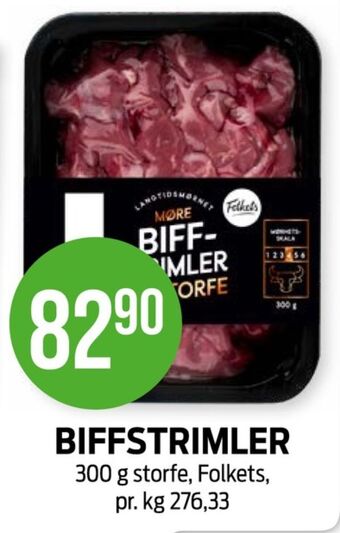 Kiwi Folkets biffstrimler tilbud