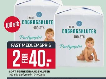 Europris Soft vaskeservietter tilbud