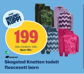 Coop Obs Skogstad fleecesett tilbud