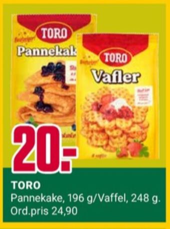 Europris Toro pannekakemix tilbud