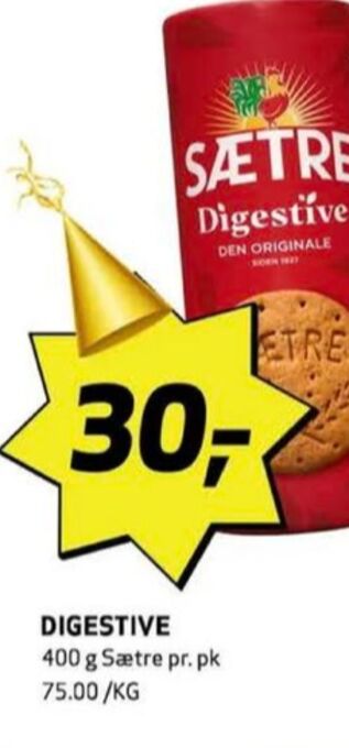 Bunnpris Digestive kjeks tilbud