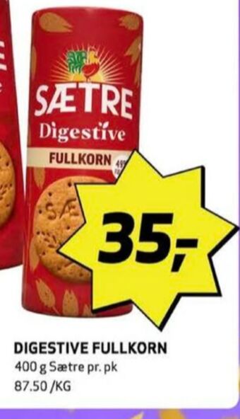 Bunnpris Digestive kjeks tilbud