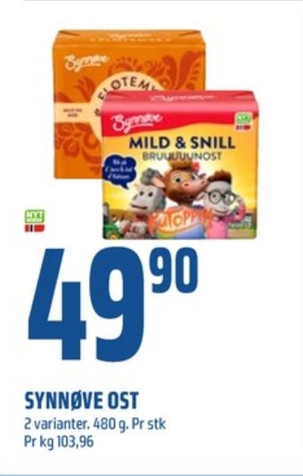 Coop Obs Synnøve finden brunost tilbud