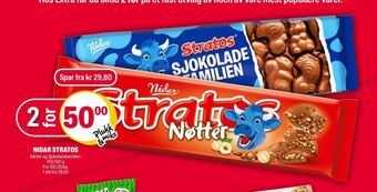 Coop Extra Stratos sjokoladeplate tilbud