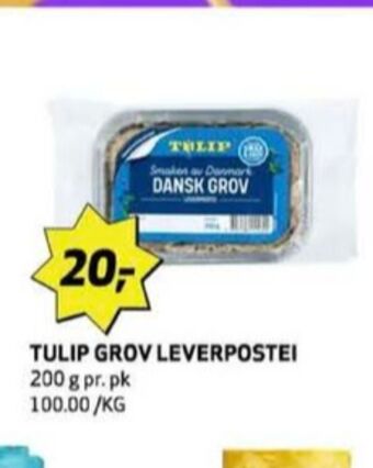 Bunnpris Dansk grov leverpostei tilbud