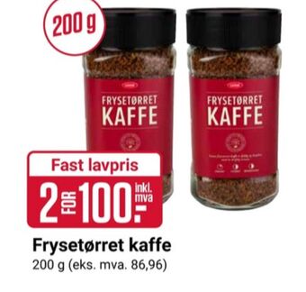 Europris Luxus instant kaffe tilbud
