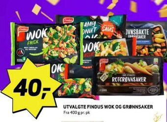 Bunnpris Findus grønnsaker tilbud
