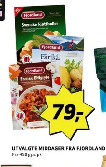 Bunnpris Fjordland ferdigretter tilbud