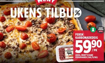 Meny Meny karbonadedeig tilbud