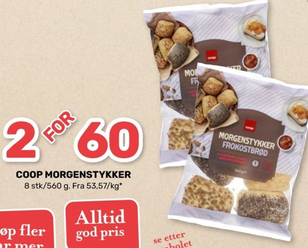 Matkroken Coop rundstykker tilbud