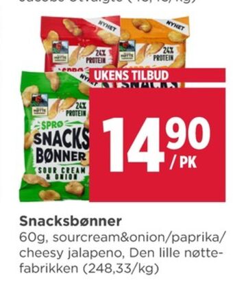 Meny Den lille nøttefabrikken nøtter tilbud