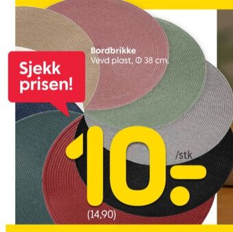Rusta Ukjent bordbrikke tilbud