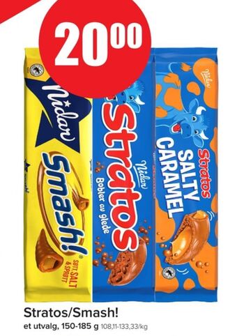 Eurospar Stratos sjokoladeplate tilbud