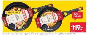 Rusta Pyrex stekepanne tilbud