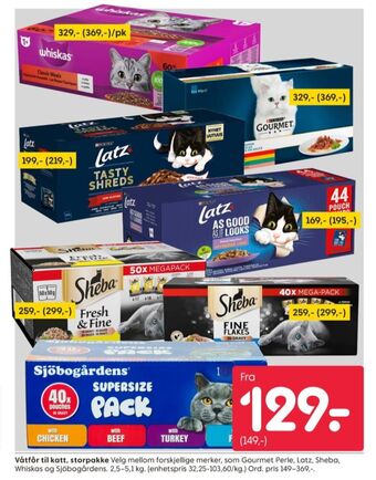 Rusta Whiskas kattemat tilbud