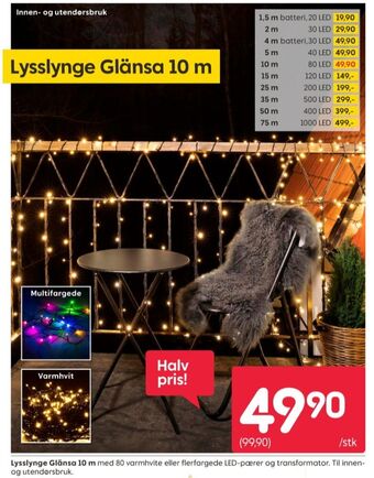 Rusta Ukjent lysslynge tilbud