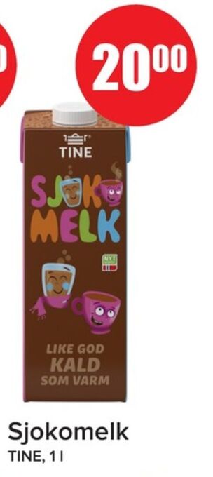 Eurospar Tine sjokolademelk tilbud