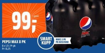 Coop Obs PEPSI MAX 8 PK tilbud