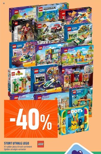 Coop Obs STORT UTVALG LEGO tilbud