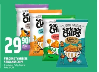 Coop Obs VERDENS TYNNESTE SØRLANDSCHIPS tilbud