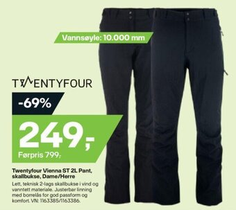 XXL Sport Twentyfour Vienna ST 2L Pant, skallbukse, Dame/Herre tilbud