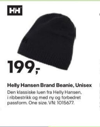 XXL Sport Helly Hansen Brand Beanie, Unisex tilbud