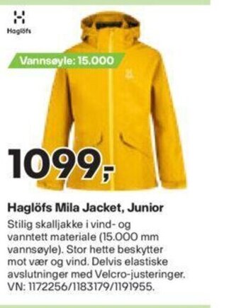 XXL Sport Haglöfs Mila Jacket, Junior tilbud