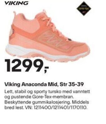 XXL Sport Viking Anaconda Mid, Str 35-39 tilbud