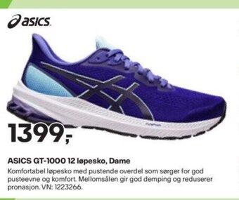 XXL Sport ASICS GT-1000 12 løpesko, Dame tilbud