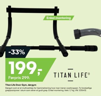 XXL Sport Titan Life Door Gym, dørgym tilbud