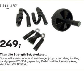 XXL Sport Titan Life Strength Set, styrkesett tilbud