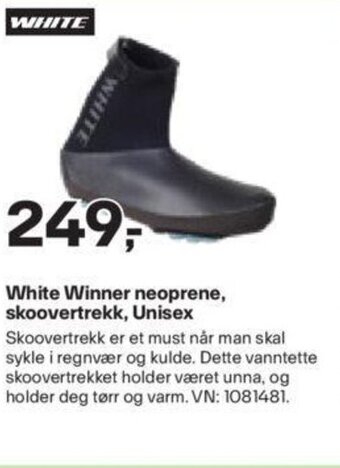 XXL Sport White Winner neoprene, skoovertrekk, Unisex tilbud