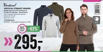 Sport Outlet Vertical strikket genser tilbud