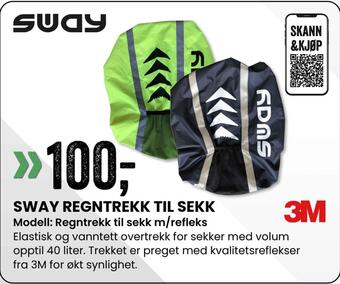 Sport Outlet Sway regntrekk til sekk tilbud