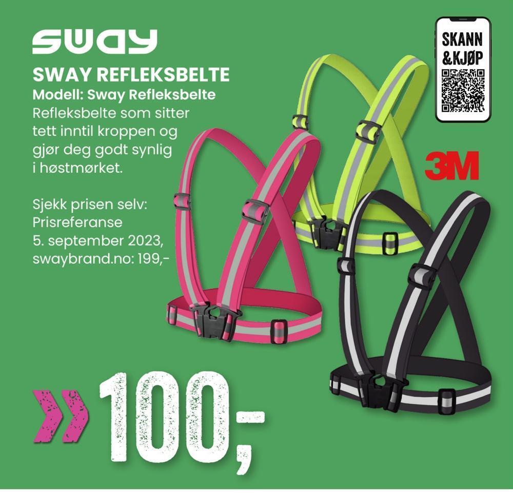 Sport Outlet Sway refleksbelte tilbud
