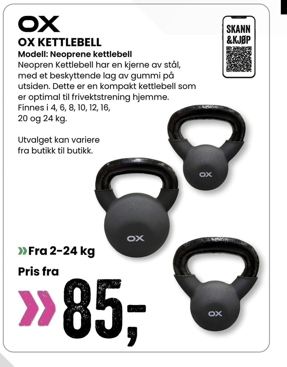 Sport Outlet Ox kettlebell tilbud
