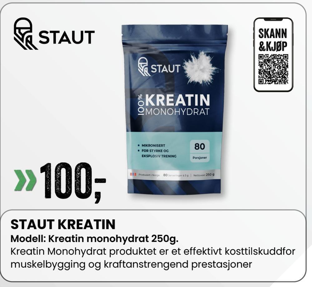 Sport Outlet Staut kreatin tilbud