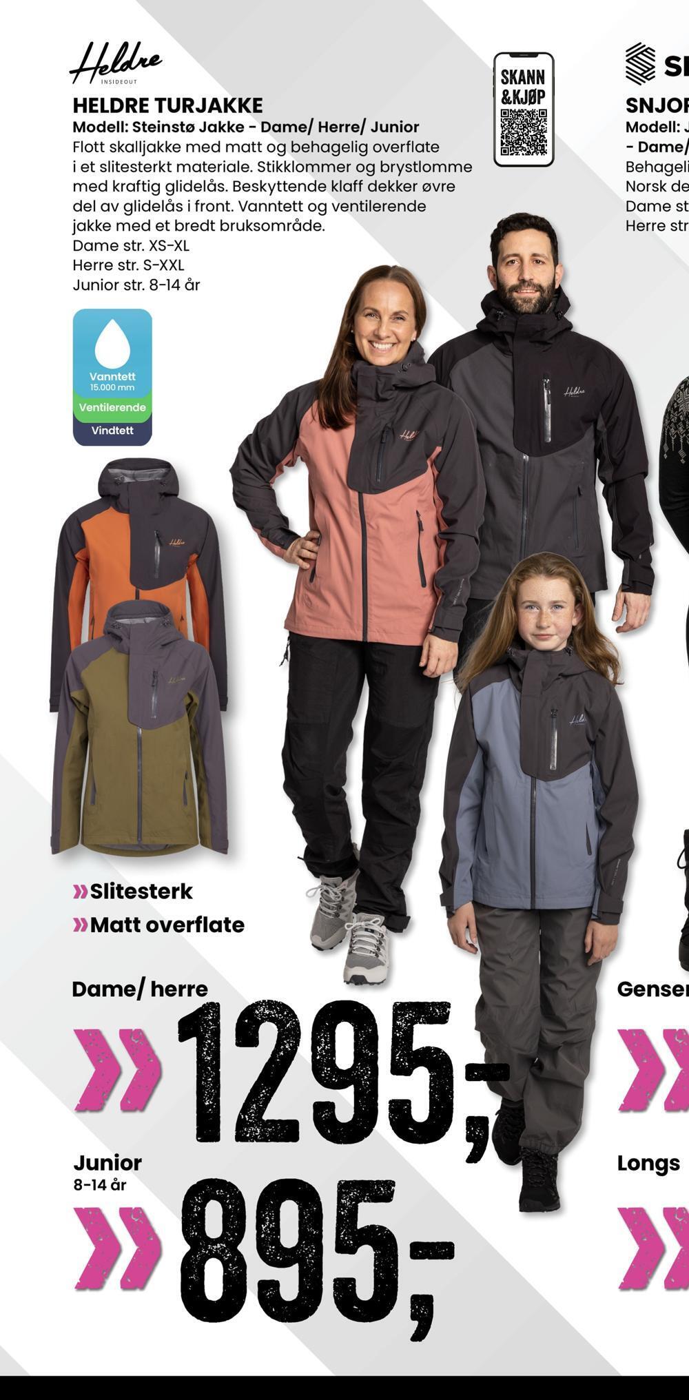 Sport Outlet Heldre turjakke tilbud