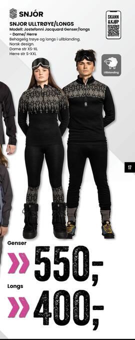 Sport Outlet Snjor ulltrøye/longs tilbud